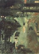 Nollendorf Square at Night (nn02) Lesser Ury